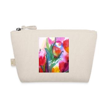 EG Blumen I Tulpen I Aquarell I Gerecke I flowers - Bio-Täschchen - Natur - Vorne