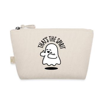 That's the spirit cute ghost - Organic Pouch - nature - Front