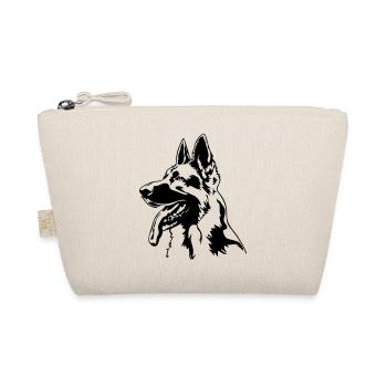 German shepherd head - Organic Pouch - nature - Front