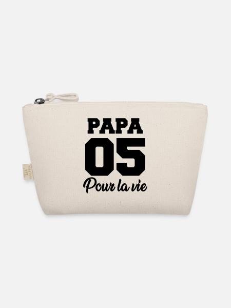 papa 05 pour la vie - Organic Pouch - nature - Front