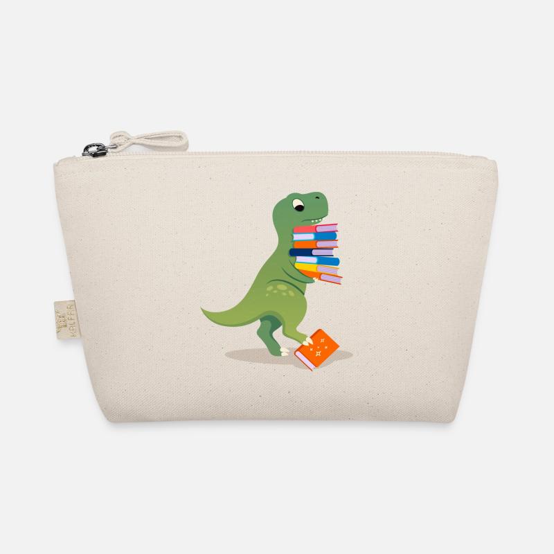 Dinosaurier Dino T Rex Bücher Schule Einschulung Bio-Täschchen