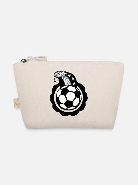 Fußball Schlange cobra logo club - Bio-Täschchen - Natur - Vorne
