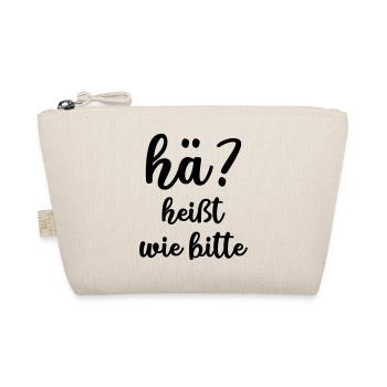 hä? wie bitte - Bio-Täschchen - Natur - Vorne