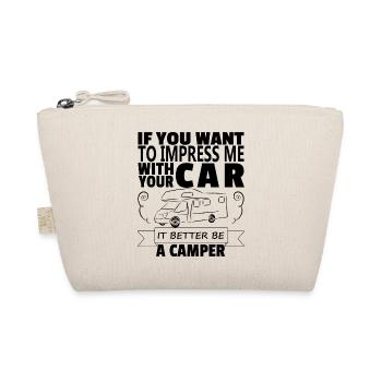 Motorhome gift idea camper caravaning vacation - Organic Pouch - nature - Front