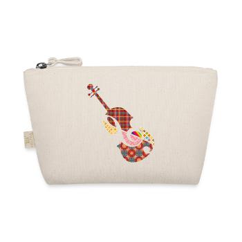 beau violon patchwork avec clé de sol - Trousse biologique - nature - Devant