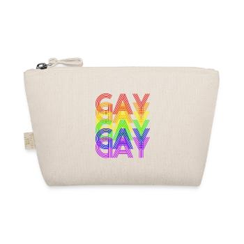 gay rainbow - Bio-Täschchen - Natur - Vorne