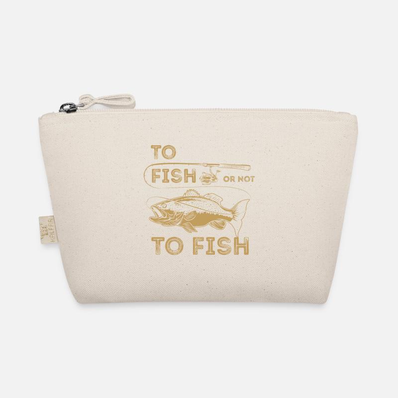 Zu fischen oder nicht zu fischen lustiges T-Shirt Geschenk Bio-Täschchen