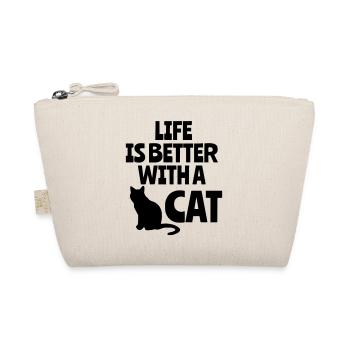 La vie est meilleure avec un chat, des chats, des animaux # - Trousse biologique - nature - Devant