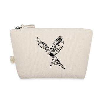 Eleganter fliegender Falke - Bio-Täschchen - Natur - Vorne