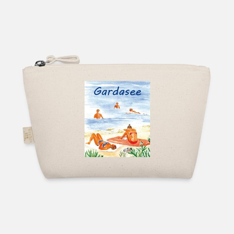 Gardasee am Strand - Bio-Täschchen - Natur