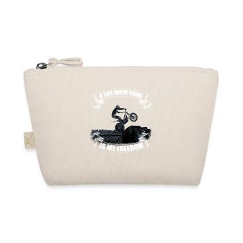 A LIFE WITH TRIAL IS MY FREEDOM - Organic Pouch - nature - Front