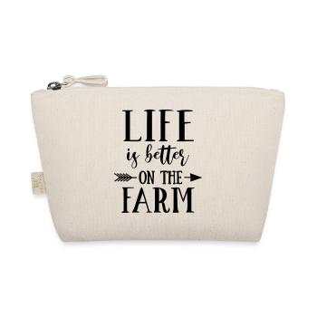 Life Is Better On The Farm - Organic Pouch - nature - Front
