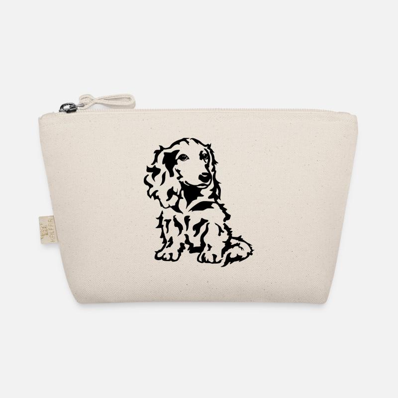 dachshund - Organic Pouch - nature