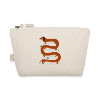 Sausage dog long - Dachshund - Organic Pouch - nature - Front