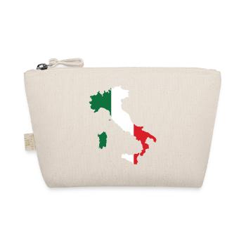 Italien Flagge Landkarte - Bio-Täschchen - Natur - Vorne