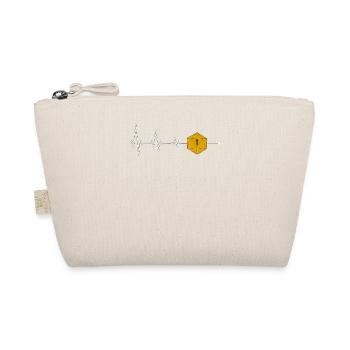 Pen and Paper Role Play Tabletop D20 Cube ECG - Organic Pouch - nature - Front