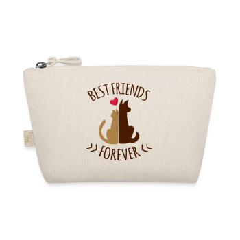 BFF cat & dog - friends forever - cat & dog - Organic Pouch - nature - Front