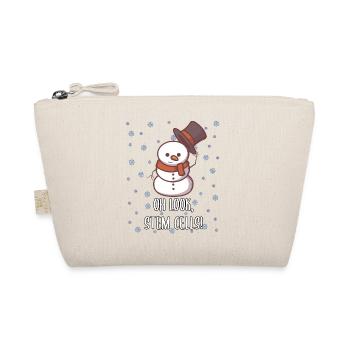 Weihnachten Biologie Lehrer Student Schneemann - Bio-Täschchen - Natur - Vorne