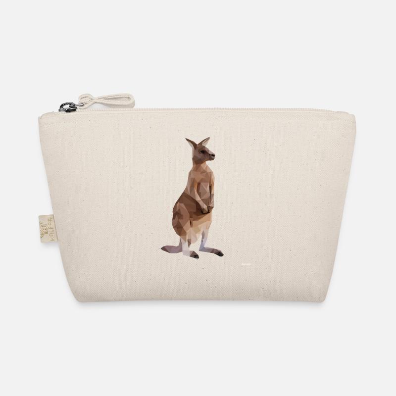 Kangaroo Low Poly Geometric Graphic Organic Pouch