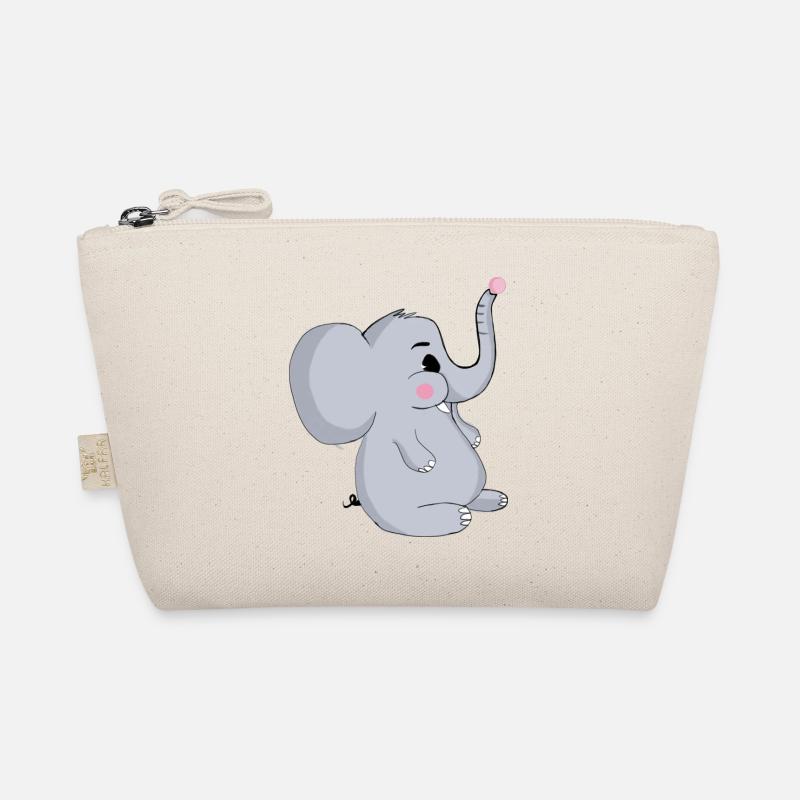 Elefant - Bio-Täschchen - Natur