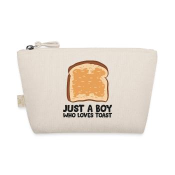 Nur Ein Junge Der Toast Liebt - Bio-Täschchen - Natur - Vorne