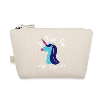 Je Peux Pas J'ai Licorne Bleu - Trousse biologique - nature - Devant