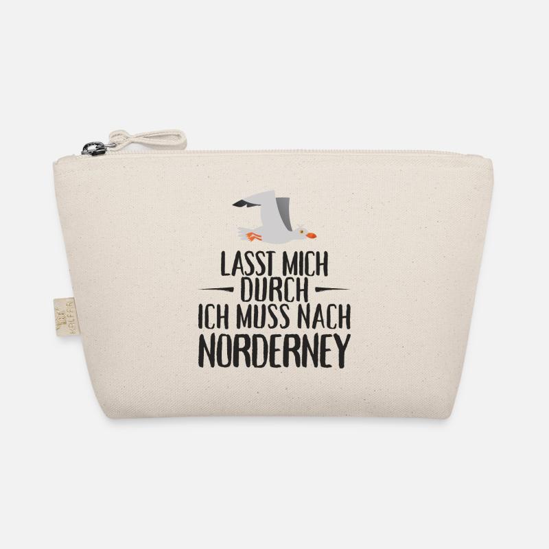 Lasst mich durch ich muss nach Norderney Möwe - Bio-Täschchen - Natur