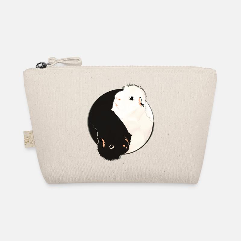 Yin & Yang Meerschweinchen - Bio-Täschchen - Natur