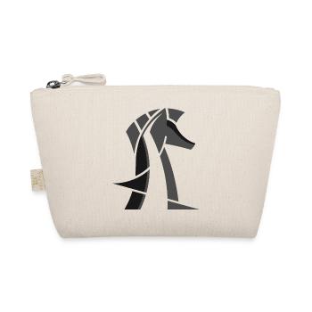 chess knight symbol friends team horse logo chess - Organic Pouch - nature - Front