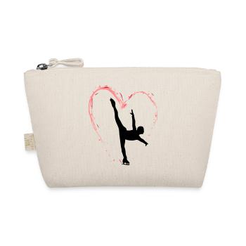 Heart skating - Organic Pouch - nature - Front