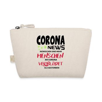 Corona Covid Verblödet Gestorben Leugner News - Bio-Täschchen - Natur - Vorne
