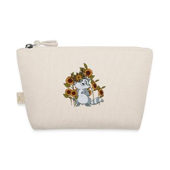 Ourson laveur Tournesol Fleur Raccoon - Trousse biologique - nature - Devant