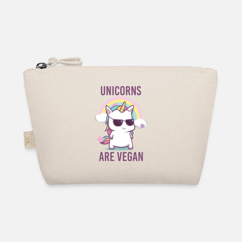 Unicorns are Vegan - Bio-Täschchen - Natur