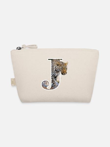 J Jaguar alphabet animals - Organic Pouch - nature - Front