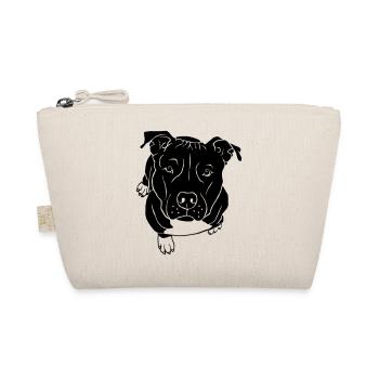 Staffordshire bull terrier begging - Organic Pouch - nature - Front