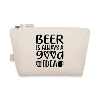 Beer Is Always Good Idea Spruch - Bio-Täschchen - Natur - Vorne
