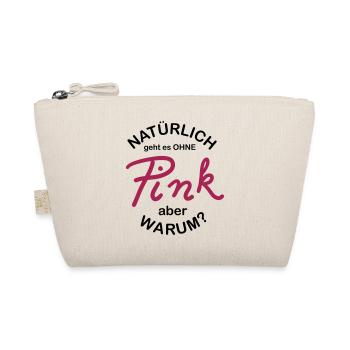 Pink Fan - Bio-Täschchen - Natur - Vorne