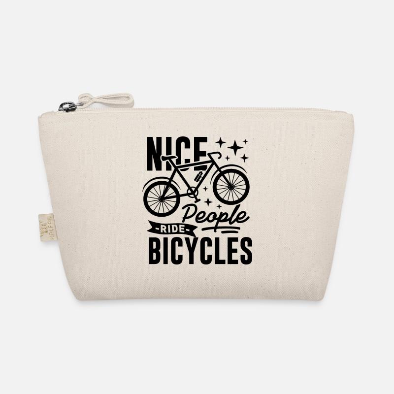 Nice People Ride Bicycles Spruch Bio-Täschchen