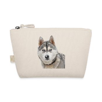 Husky in the snow - Organic Pouch - nature - Front