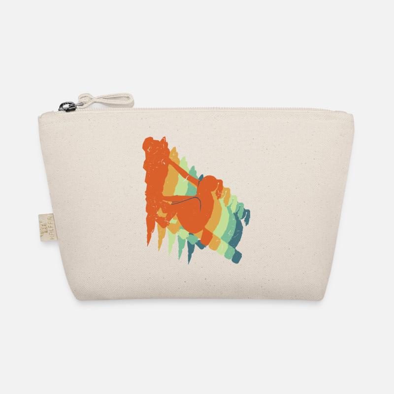 Escalade rétro - Cadeau cool pour les grimpeuses Trousse biologique