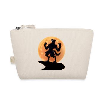Dark Werewolf, Full Moon - Halloween Scary Gift - Organic Pouch - nature - Front