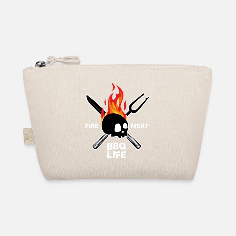 Barbecue BBQ Life Skull Gift Kitchen Organic Pouch