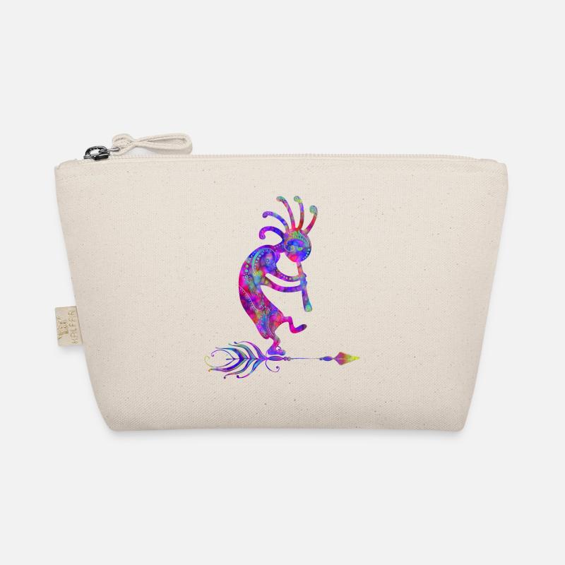 Native American Kokopelli With Feather 2 Bio-Täschchen
