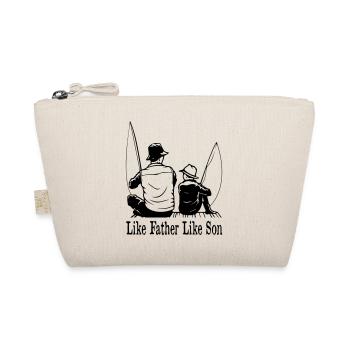 Like Father Like Son Fishing - Organic Pouch - nature - Front