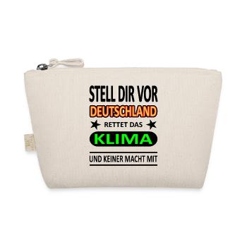 Deutschland rettet das Klima - Version 1-Satire - Bio-Täschchen - Natur - Vorne