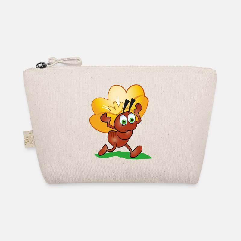 Ameise mit einer Blume Bio-Täschchen