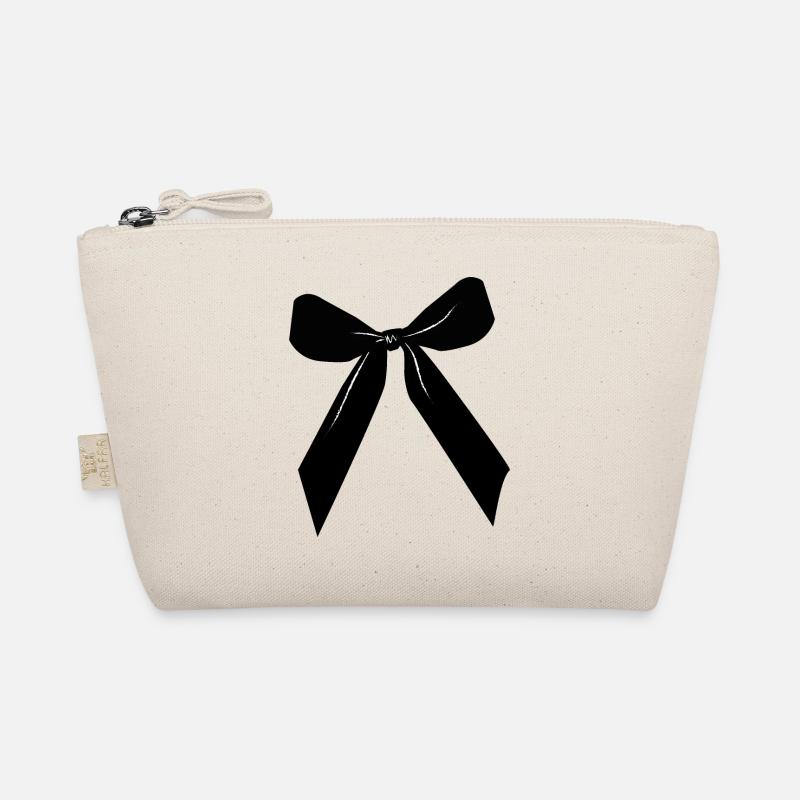Black ribbon Organic Pouch