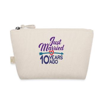 Juste marié il y a 10 ans, 10e anniversaire de mariage - Trousse biologique - nature - Devant