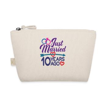 Juste marié il y a 10 ans, 10e anniversaire de mariage - Trousse biologique - nature - Devant