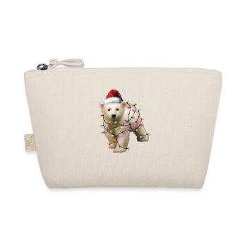 Ours polaire de Noël - Drôle de cadeau d’animal mignon de Noël - Trousse biologique - nature - Devant